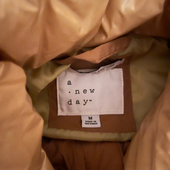 A New Day Tan Puffer Jacket - Picture 3 of 3